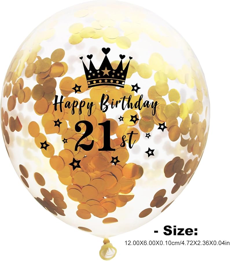 15pcs Confetti Latex Balloons Crown Print Pastel Theme Birthday Party Decorations - Image 2